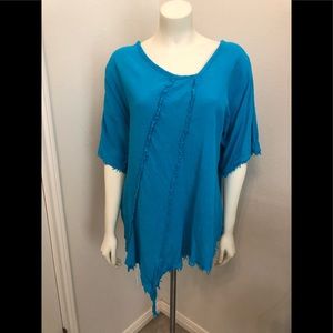 Oh My Gauze blue top